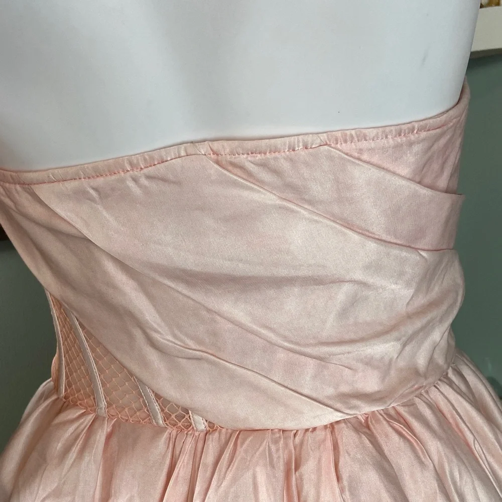 Floral Strapless Dress in Pink - Picture 11 of 16